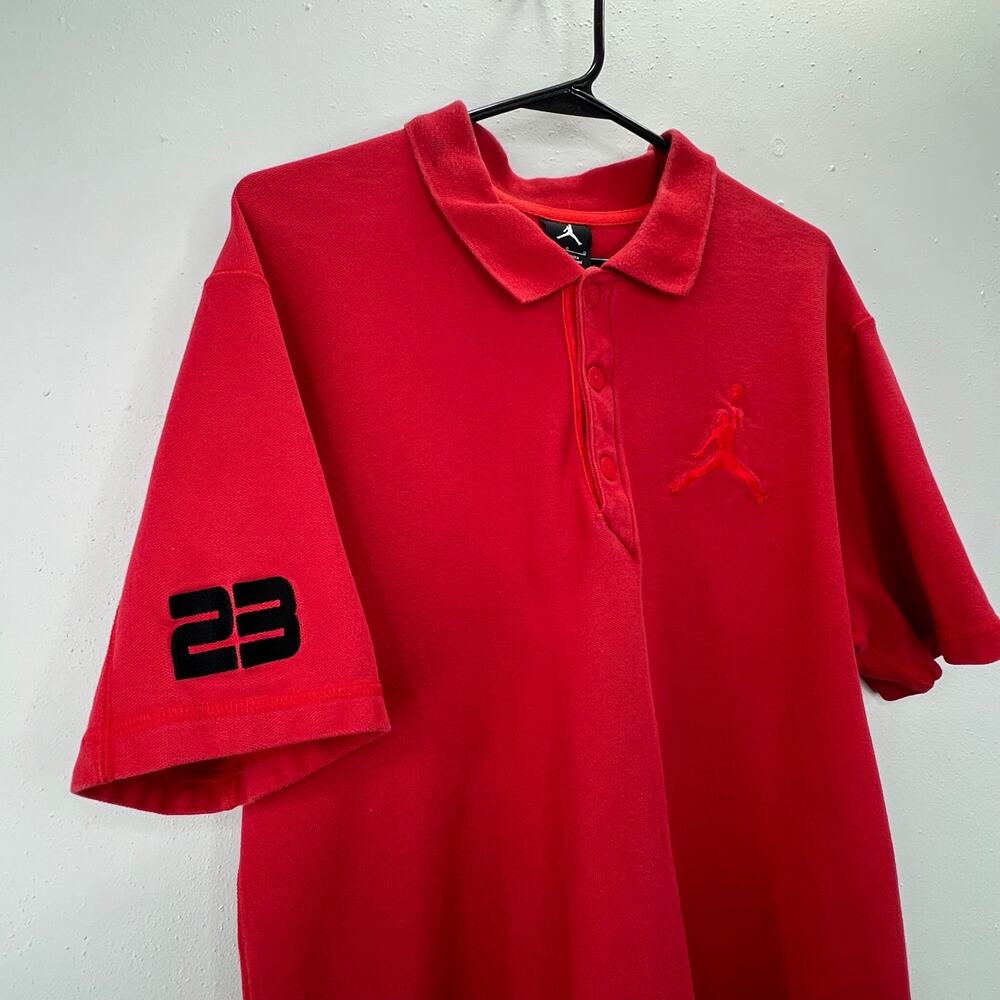Jordan Men’s Red Polo Shirt - Picture 2 of 10